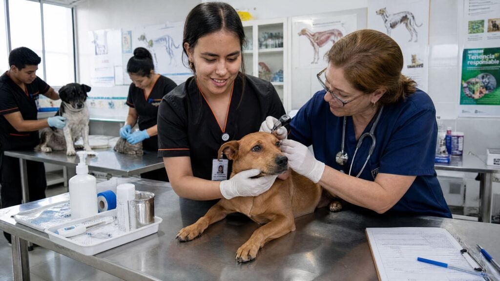 Técnico asistente en veterinaria